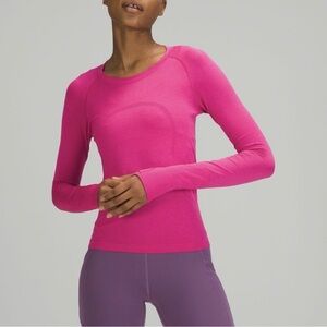 Lululemon swiftly tech Pink Long Sleeve Top